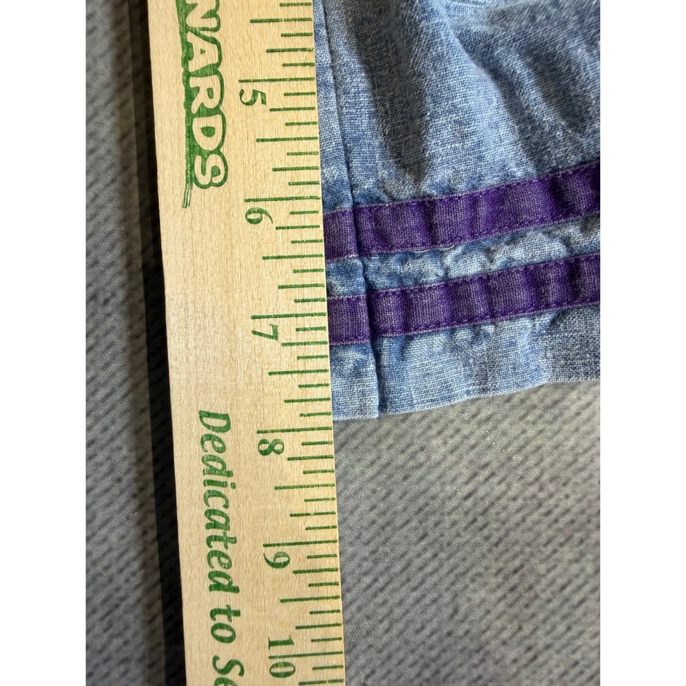 Max Active Worldwide Vintage Kids Shorts Blue Green Purple Ramie Cotton Size 8 - Picture 7 of 7